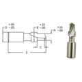 Link 5MM HSS Se 5.55 X 7.94 Drill 9.13 Cbore 7.94 Shank 38.1 Oal 75-L2-522